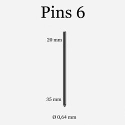 Микрошпилька Pins 6 (нержавеющая сталь)